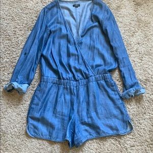 Loft Chambray romper